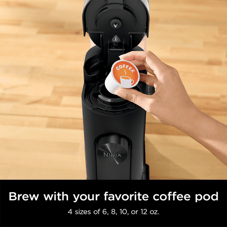 Ninja Pods & Grounds Hot & Iced Single-Serve Coffee Maker, K-Cup Pod Compatible, Rapid Cold Brew, PB045, Black