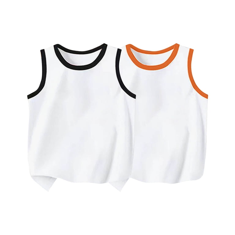ITSAME Boys Cotton Tank Tops 2-Pack Crewneck Sleeveless