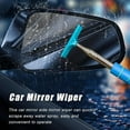 thumbnail image 3 of A house of tools Car Side Mirror Squeegee, 35.6'' Retractable Rearview Mirror Wiper, Mini Portable Auto Window Squeegee Cleaner, Universal Vehicle Glass Cleaning Tool for Rainy Foggy Weather (Blue), 3 of 11