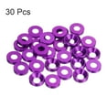 thumbnail image 3 of Unique Bargains Lot de 30 Rondelles de Comptoir M4 en Alliage d'Aluminium Anodisé, Violet, 3 of 4