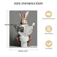 thumbnail image 2 of PIKWEEK Bunny Rabbit Wall Art &amp; Decor Cute Bathroom Decor for Girls, Women Kids Bathroom Pictures small Bathroom Baby Bathroom Pictures Bath Wall Art Modern Bathroom Art Fun Bathroom Decor, 2 of 5