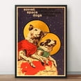 thumbnail image 2 of Lindo cartel retro del perro espacial soviético decoración del hogar, 2 of 2