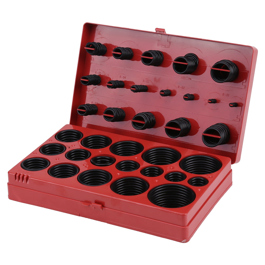 Portable 419pcs Assorted O Ring Rubber Seal Assortment Set Kit Garage Plumbing 