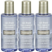 3 Pack Neutrogena Oil-Free Eye Makeup Remover 5.5 fl oz (162 ml) Each