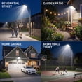 thumbnail image 6 of Solar Street Lights Outdoor, Waterproof Dusk to Dawn LED Commercial Parking Lot Lights with Motion Sensor for Patio Garage Yard, 6 of 6