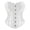 97#White, variant on Womens Bones Mesh Hollow Out Breathable Strapless Corsets And Bustiers Lace Up Halloween Overbust