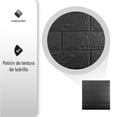 thumbnail image 4 of PAPEL TAPIZ PATRÓN LADRILLO 10 PZAS COLOR NEGRO, 4 of 7
