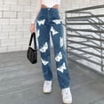 thumbnail image 4 of Uqiangy Jeans Extensibles pour Femmes Jeans Droits pour Femmes Jeans Amples Femmes Jeans Amples Grande Taille Jeans Amples Grande Taille Femmes Jeans Amples pour Femmes Grande Taille Bleu m, 4 of 4