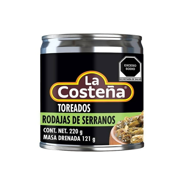 Chiles serranos La Costeña en rodaja toreados 220 g