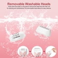 thumbnail image 5 of EXLEAF Epilator for Women,2 in 1 Hair Removal for Face,Rechargeable Hair Remover Device Smooth Glide Epilator for Bikini,Face,Arm,Legs,Armpits(Pink), 5 of 7
