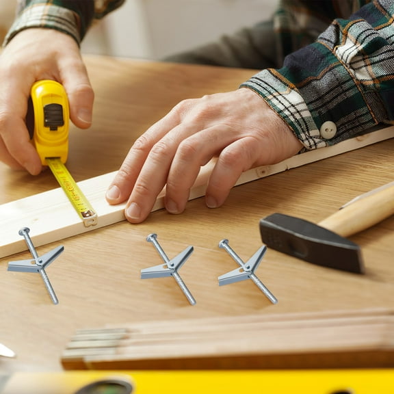 HOMEMAXS 20 Sets Wing Nut Kit For Heavy Items Heavy Duty Toggle Bolts Metal Wing Nuts Set Metal Anchors And Screws For Secure Wall Installation