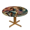thumbnail image 3 of WYYP Knight, Lion, Cross Round Tablecloth 100% Polyester Waterproof Resistant Fabric White, 3 of 8