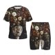 thumbnail image 1 of Balery Vintage Floral Vase A Conjunto de Pijama Infantil de Manga Corta con Estampado – Ropa de Dormir de Algodón Suave-4X-Large, 1 of 6