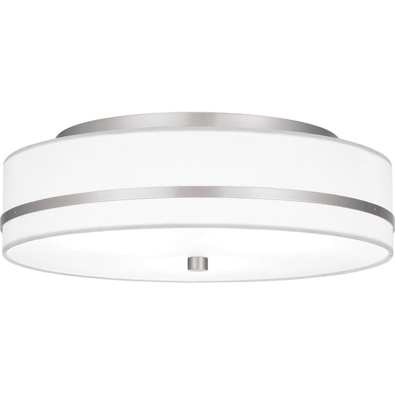 Belotte 3-Light Brushed Nickel Flush Mount Light