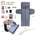 thumbnail image 3 of Bolsa de lona Tonyeee, convertible, 3 en 1, plegable, negra, 3 of 8