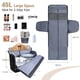 thumbnail image 3 of Bolsa de lona Tonyeee, convertible, 3 en 1, plegable, negra, 3 of 8