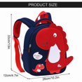 thumbnail image 2 of MARSEE Cartoon Baby School Bag - Nursery Backpacks - Blue Dinosaur Pattern, 2 of 4