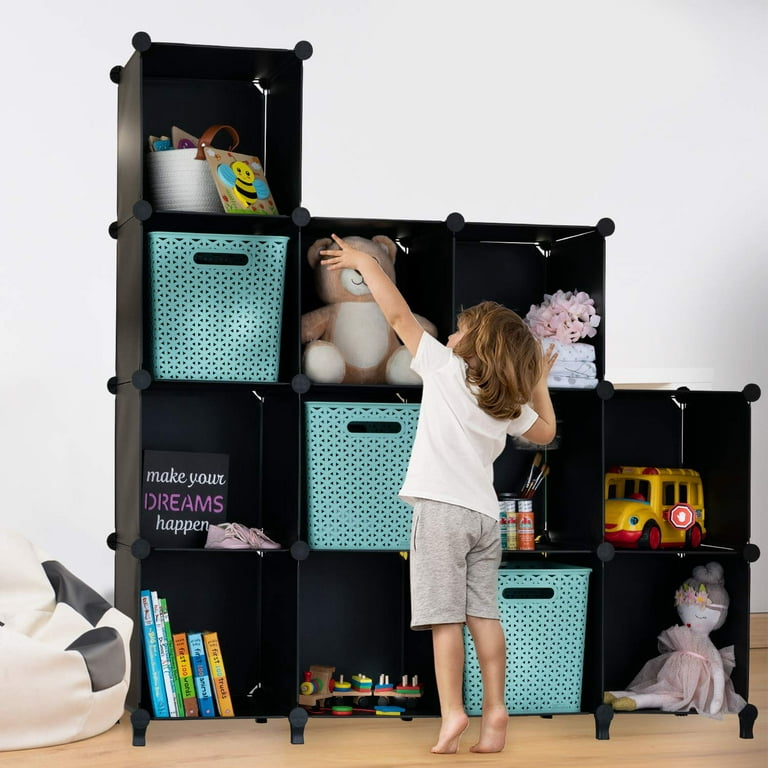 Closet Organizer, 12-cube Closet Organizers and Storage, Portable Closet  Storage Shelves, Clothing Storage for Kids, Closet, Bedroom, Bathroom,  Office