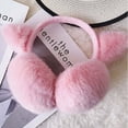thumbnail image 1 of Cache-oreilles d'Hiver Mignon en Fausse Fourrure pour Filles Femmes Protection des Oreilles Cache-Oreilles Rose, 1 of 5