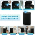 thumbnail image 4 of 13 Gallon Plastic Garbage Can  Kitchen Trash Can  Automatic Touch Free  Trash can with Lid 50 Liter Waste Bin Mute Anti-Fingerprint for Bedroom Home Office Living Room, Black, 4 of 7