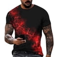 thumbnail image 2 of Mens Vintage Designer Raglan T-Shirt Short Sleeve Printed Summer Round Neck Top Casual T-Shirt, 2 of 5