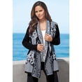 thumbnail image 3 of Roaman's Women's Plus Size Diamond Cage Cardigan Sweater, 3 of 3