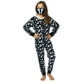 thumbnail image 6 of Prestigez Kids Family Ghost Onesie Pajama Costume Union Suit Sleepwear With Hood, Mask, And Socks, Black - Ghost, Size: Kids - 8, 6 of 10