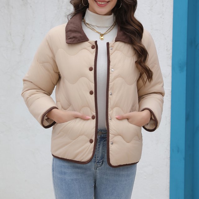 Chaquetas y abrigos casuales sin capucha de manga larga para mujer, ropa de invierno, abrigo cálido de talla grande, chaqueta de manga larga, abrigo para mujer
