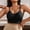 Black, variant on Womens Bras No Wire Plus Size Medium Support Wireless Sports Bras Lightly Lined Seamless Bralette Underarm Smoothing Stretch Push up Cami Bras Full Coverage Everyday Bras Gray 5XL