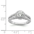 thumbnail image 3 of Sterling Silver Rhodium-plated & CZ Ring - Size 6, 3 of 3