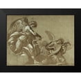 thumbnail image 2 of Morazzone (Pie Francesco Mazzuchelli) 18x15 Black Modern Framed Museum Art Print Titled - Angel Musicians (recto); Head Studies (verso), 2 of 5