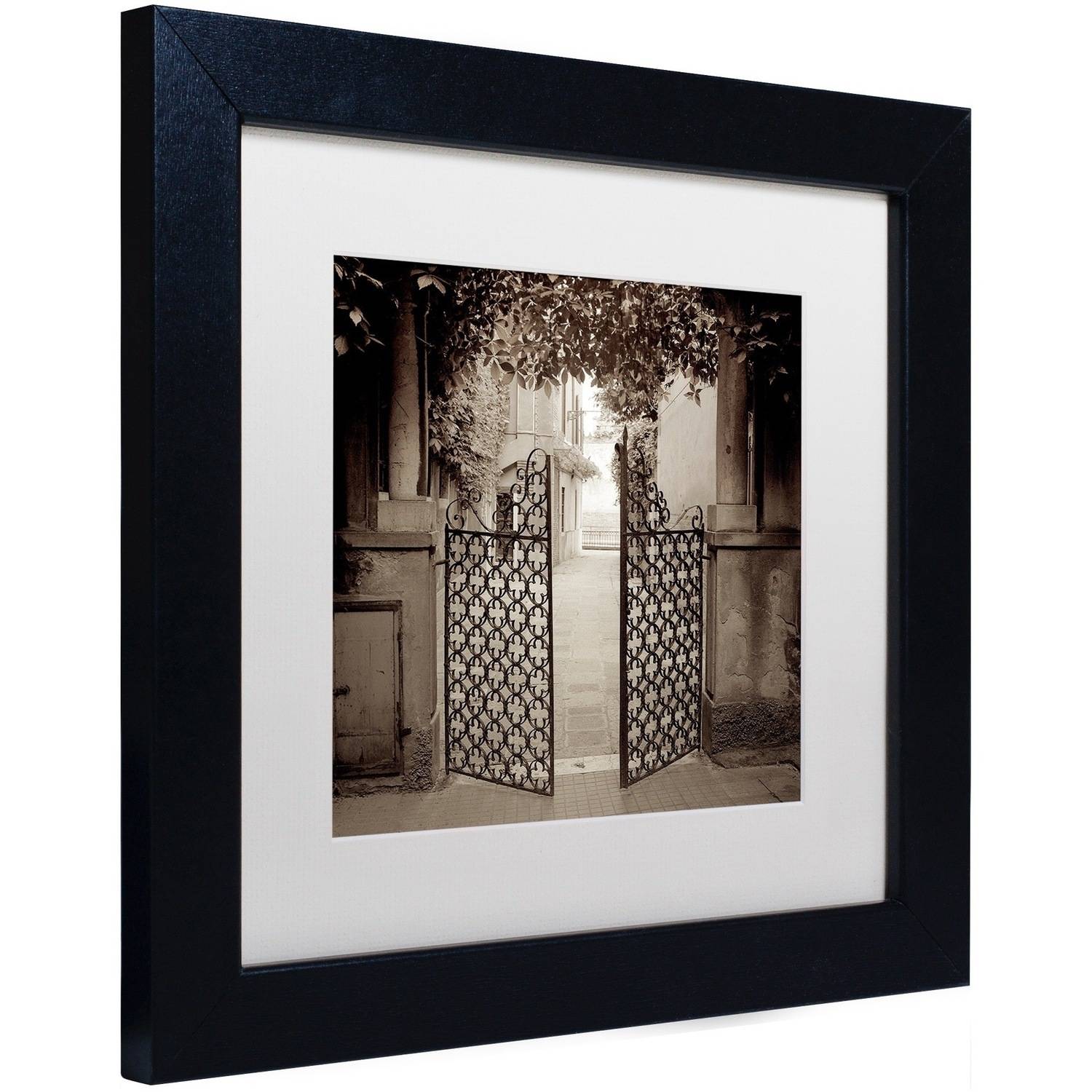 Trademark Fine Art "Venezia VII" Canvas Art by Alan Blaustein, White Matte, Black Frame