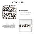 thumbnail image 5 of Lsque Heart Leopard Printed Tissue Box Cover Holder, Facial Paper Organizer Dispenser,Square with Bottom Belt, PVC Leather Decorative Organizer, 5 of 8