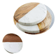 thumbnail image 3 of Posavasos de mármol y madera GoCraft | Posavasos de mármol blanco geométricos hechos a mano con madera de mango para sus bebidas y copas de vino/bar (juego de 2), 3 of 5