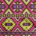 thumbnail image 1 of oneOone Georgette Viscose Fuschia Pink Fabric African Aztech Craft Projects Decor Fabric Printed By The Yard 42 Inch Wide, 1 of 4