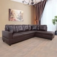 thumbnail image 3 of Lifestyle Furniture Leisly Right-Facing Sectional Sofa Set in Chocolate/Brown, 3 of 4