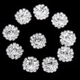 thumbnail image 3 of Baohd 10Pcs Alloy Base Rhinestone Buttons Shine Embellishment Buttons Crystal Flower Clothes DIY Accessories, 3 of 6
