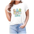 thumbnail image 2 of Prolriy Chemises de Pâques pour Femmes Hauts Manches Courtes Décontracté Mode Tenue de Pâques Femmes, Hauts Femmes Blanc m, 2 of 6