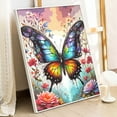 thumbnail image 4 of JYLMOOD DIY Animal Paint by Number for Adults, Easy Painting by Numbers for Gift Home Wall Decor 16x20in without Frame, Colored Canvas - Colorful Butterfly, 4 of 6