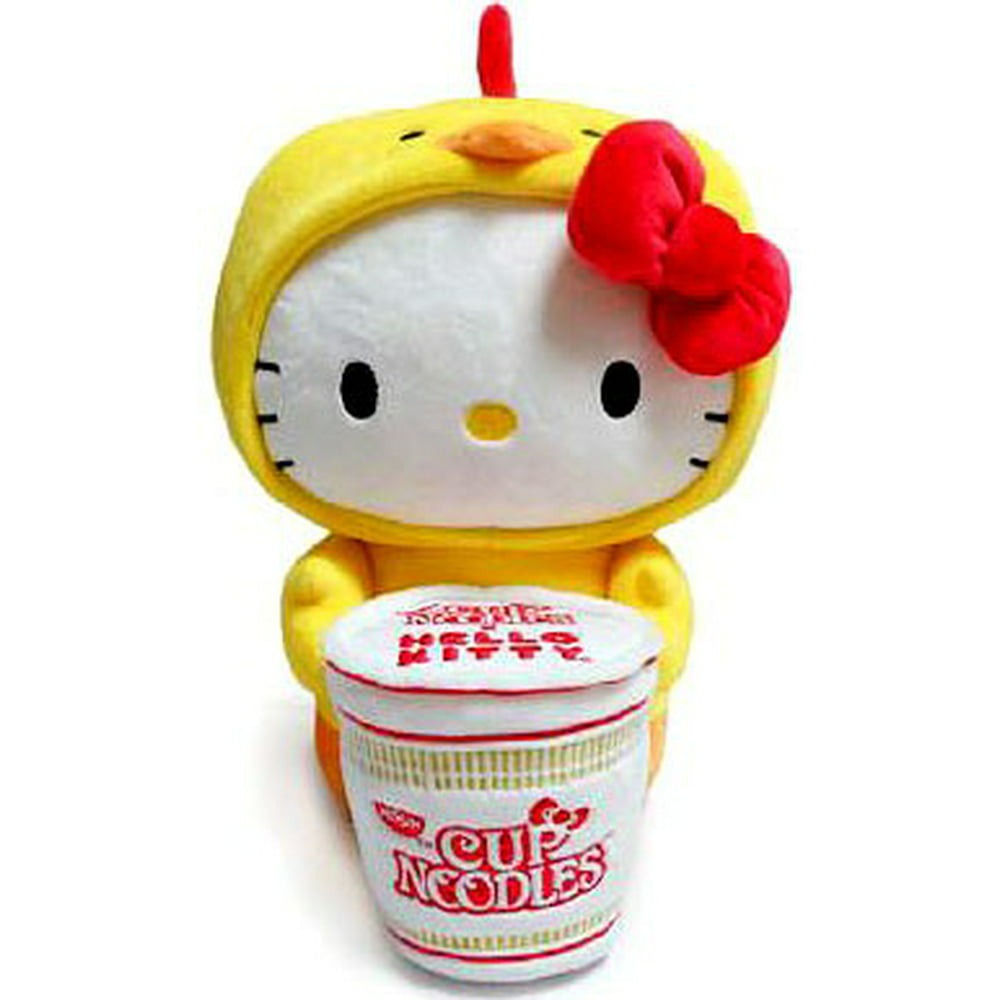 Hello Kitty Nissin Cup Noodles Chicken Costume Interactive Plush