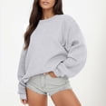 thumbnail image 2 of Ketyyh-chn99 Womens Plus Sweatshirts Casual Star Printed Sweatshirt Crewneck Shirts Grey,2XL, 2 of 5