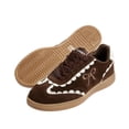 thumbnail image 5 of LUCKY STEP Womens Fashion Sneakers with Bow Detail Comfort Casual Shoes,Dark Brown, 5 of 6