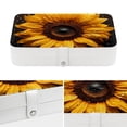thumbnail image 4 of Sunflower PU Leather Jewelry Box with Removable Compartment - Portable Earring Organizer and Storage Box, 4 of 6