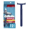Gillette Sensor2 Men's Disposable Razors, 12 Count