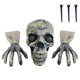 thumbnail image 1 of Wosthever 6 piezas Decoraciones Para Salas De Casa Scary Zombie Stakes Zombie Head Arm Arm Lawn Stakes Halloween Kits de decoración para fiestas, 1 of 6