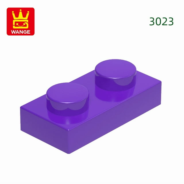 3023 50g/156PCS 1x2 Low Building Block Moc Color Loose Parts Compatible with Brick DIY Children's Toy Assembly Storage 20.Purple about 156 PCS