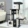 thumbnail image 2 of Domestic Delivery Big Cat Tree Tower Condo Furniture Scratch Post Cat Jumping Toy with Ladder for Kittens Pet House Play ShopWise Round, 2 of 18