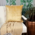 thumbnail image 4 of Parkland Collection Copan Transitional Yellow Solid Quilted Pillow Cover With Poly Insert, 4 of 7