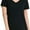 Black, variant on Womens Classic Fit Short Sleeve V Neck T Shirt White, Small
