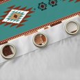 thumbnail image 4 of Feelyou Teal Aztec Curtains Pack of 2 (42x84 Each), Brown Cow Print Curtains Blackout, 4 of 6